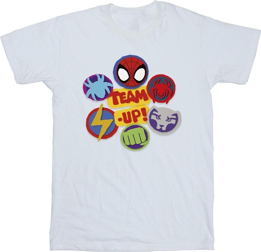 Marvel - "Spidey And His Amazing Friends Up" T-Shirt für Herren BI45529 (XXL) (Weiß)