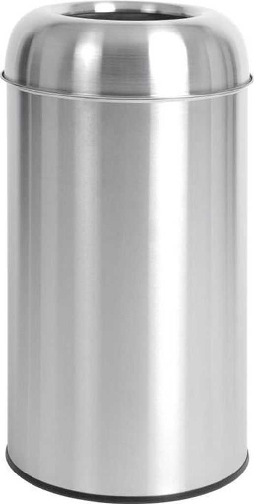 Otevřený odpadkový koš Bolero z nerezové oceli, stříbrný, Obrázek produktu 