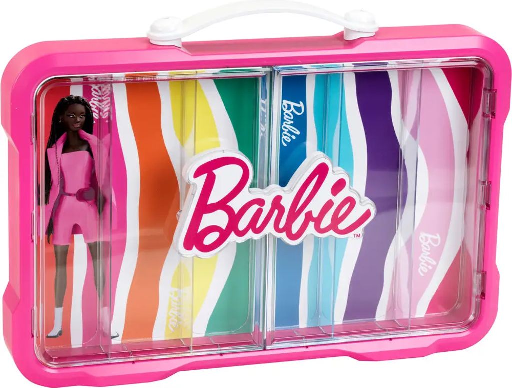 Barbie - Voyage - Coffret avec Poupée et Chien - Valise, Caisse de Transport, Tenue et Autocollants - Plus de 10 Accessoires - Cadeau dès 3 Ans, FWV25 Barbie - Voyage - Coffret avec Poupée et Chien - Valise, Caisse de Transport, Tenue et Autocollants - Plus de 10 Accessoires - Cadeau dès 3 Ans, FWV25