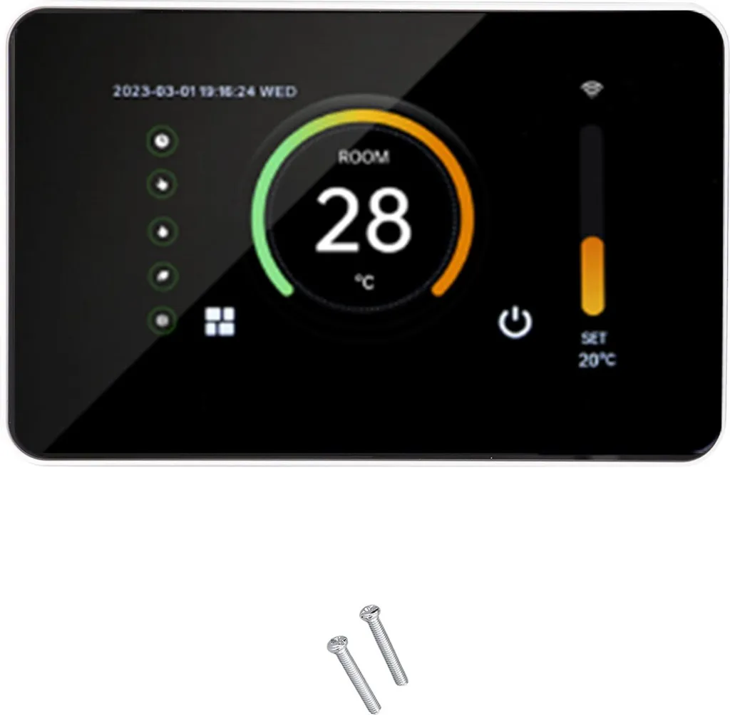 Thermostat Wi-Fi chauffage au sol électrique 230V avec grand écran 4,3"