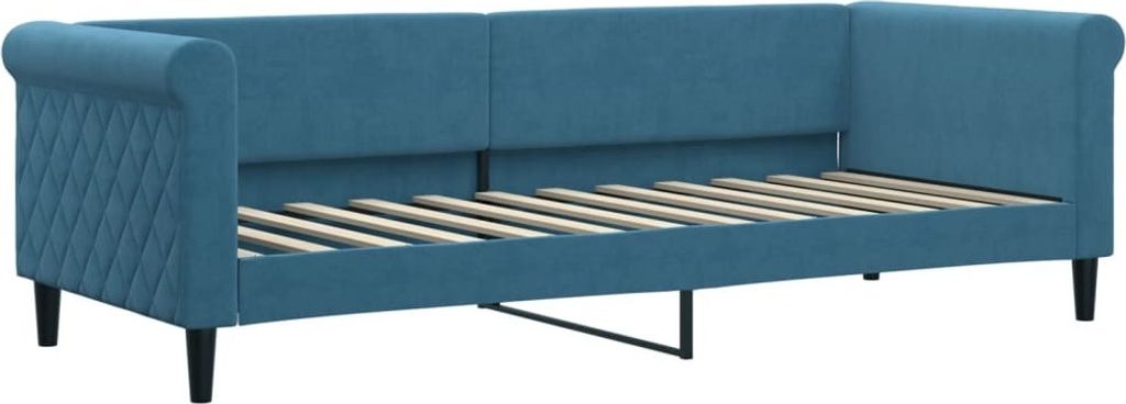 Tagesbett Blau 80x200 cm Samt