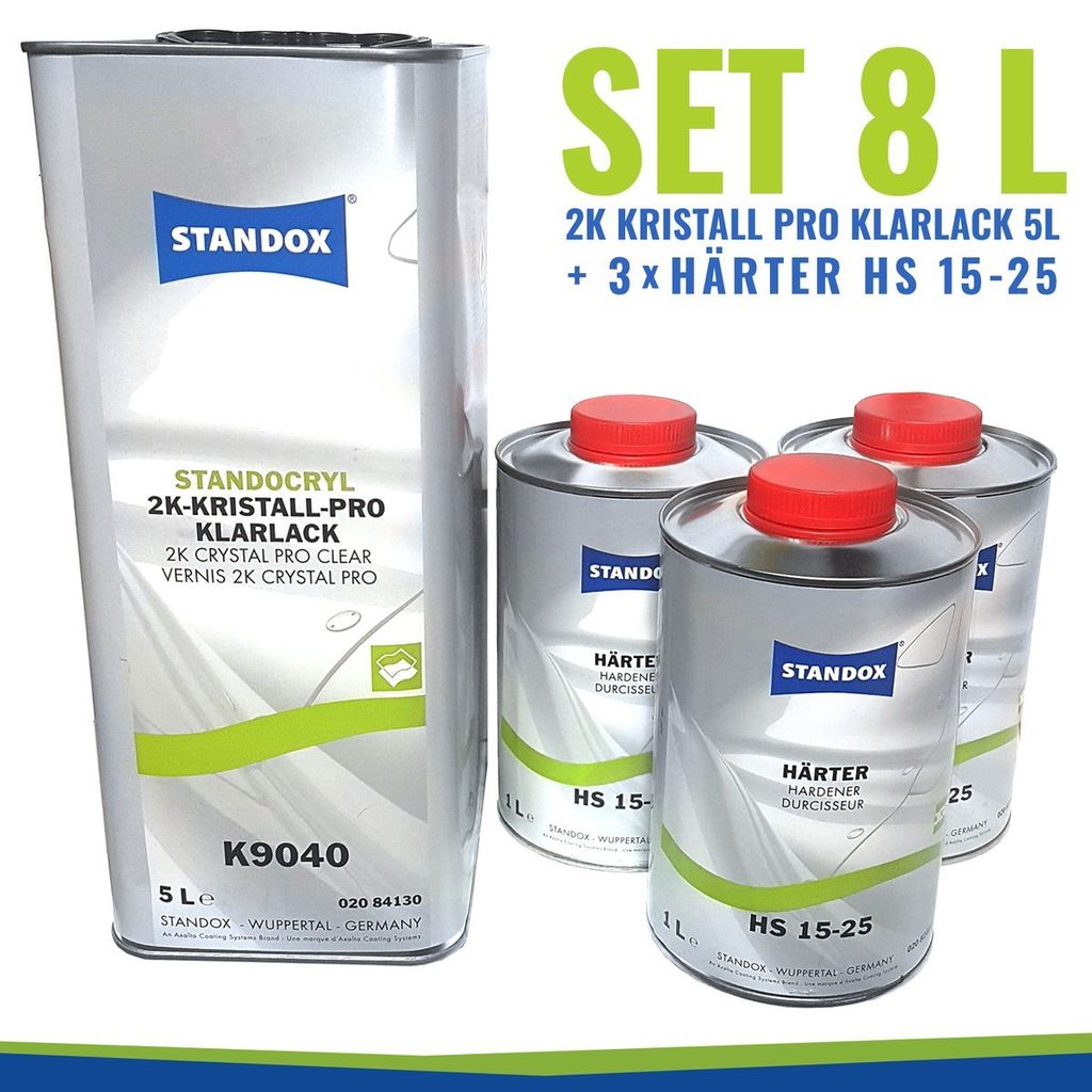 Set 8L Standox Standocryl 2K-Kristall Pro