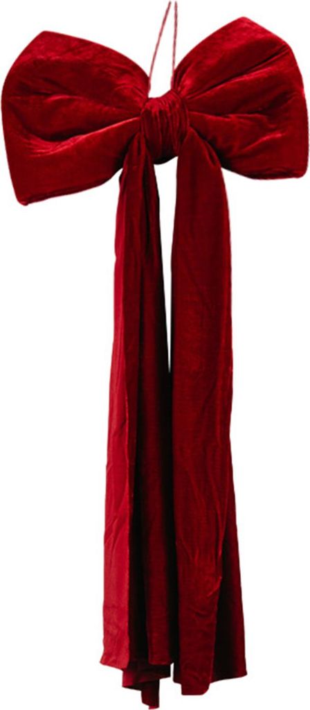 Große Weihnachtsbaumspitze mit Schleife aus rotem Samtband, Geschenkschleifen für Heimkränze, Geburtstags-, Hochzeits- und Partydekorationen, Wa...