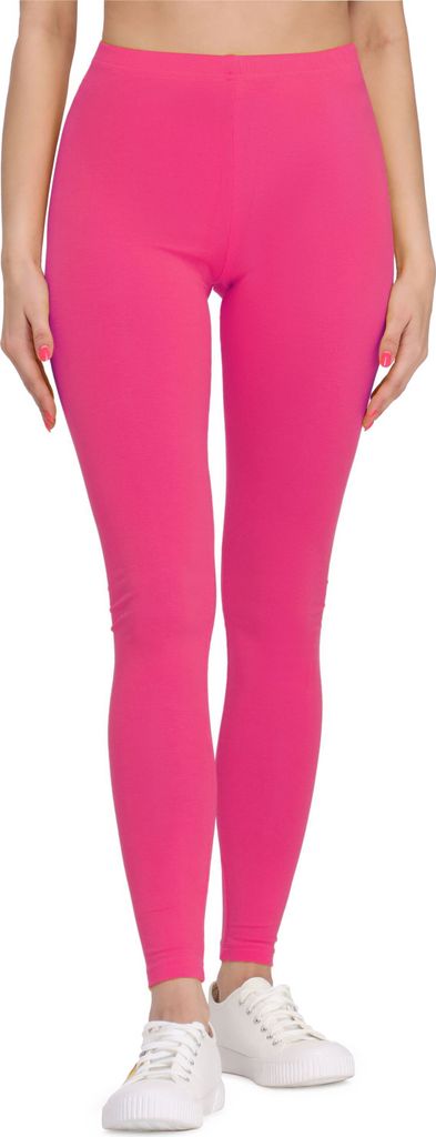 Bellivalini Damen Lange Leggings aus Viskose BLV50-147 (Rosa, XL)