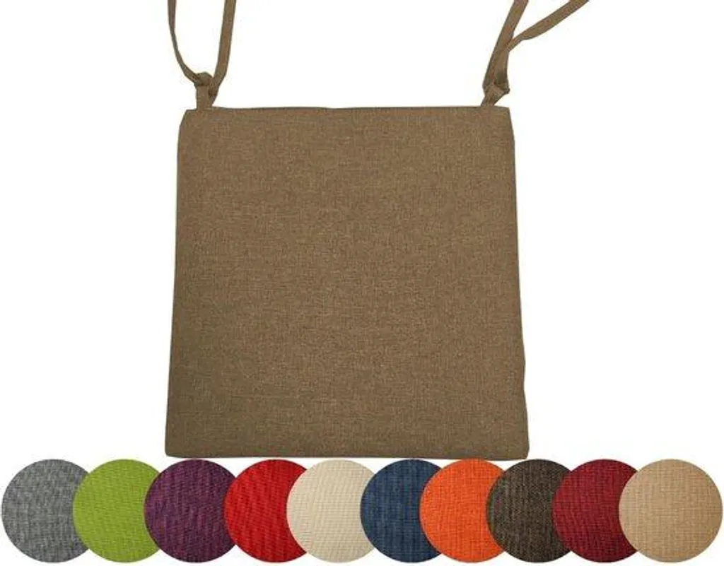 Coussin de Chaise Jardin Marron 40x40 cm - Pour Salon de Jardin et Balcon