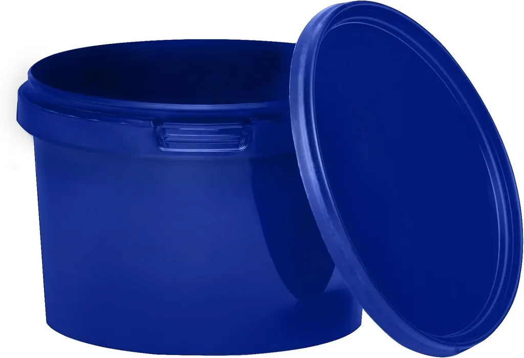 BenBow 100 Secchielli Blu 0,5L con Coperchio Ermetico Certificato BRC