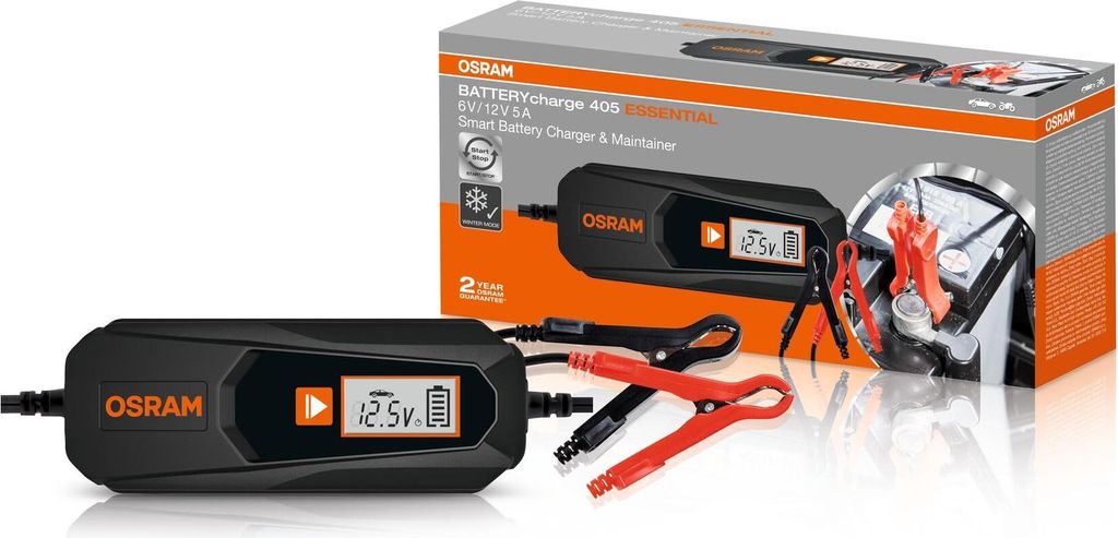 Cargador de batería OSRAM para baterías de automóvil, Imagen del producto 