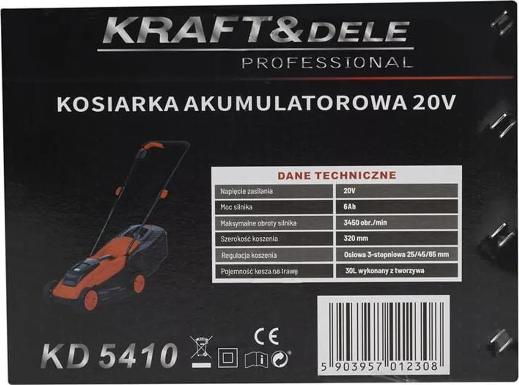 Recensione KRAFT&DELE 20V Rasaerba | Batteria 6Ah e Cesto 30L per Fai Da Te - 20