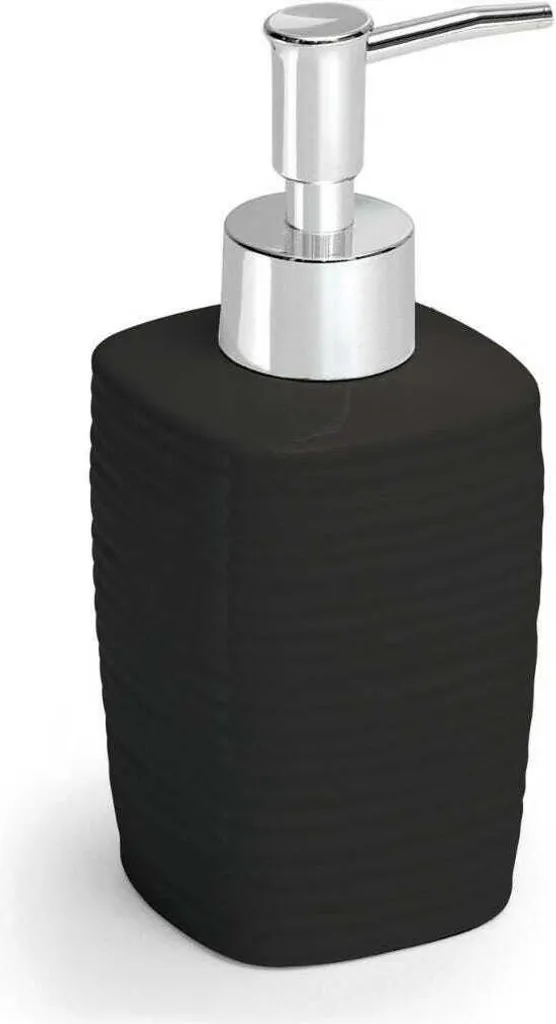 Dispenser Sapone Nero Calla 240ml | Vetroceramica Design Moderno