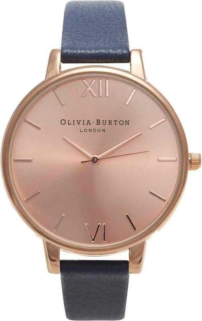 Olivia Burton Uhren Damenuhr Big Dial Navy & Rose Gold OB13BD13B