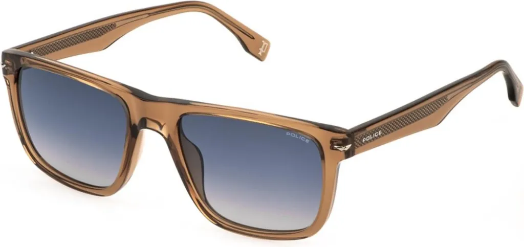 Lunettes de soleil Police SPLQ83 560805 monture bleue verres dégradés