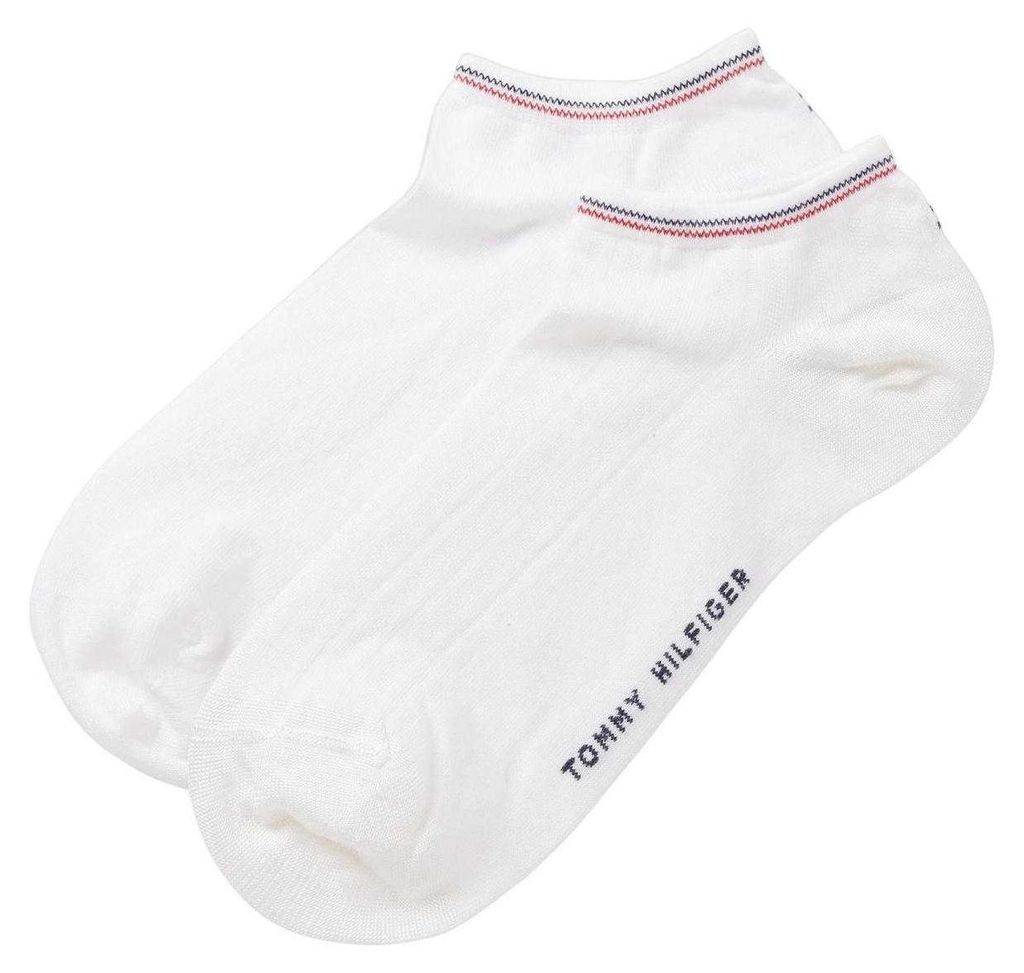 Tommy Hilfiger - Knöchelsocken für Damen (2er-Pack) NA1364 (34 EU - 38 EU) (Weiß)