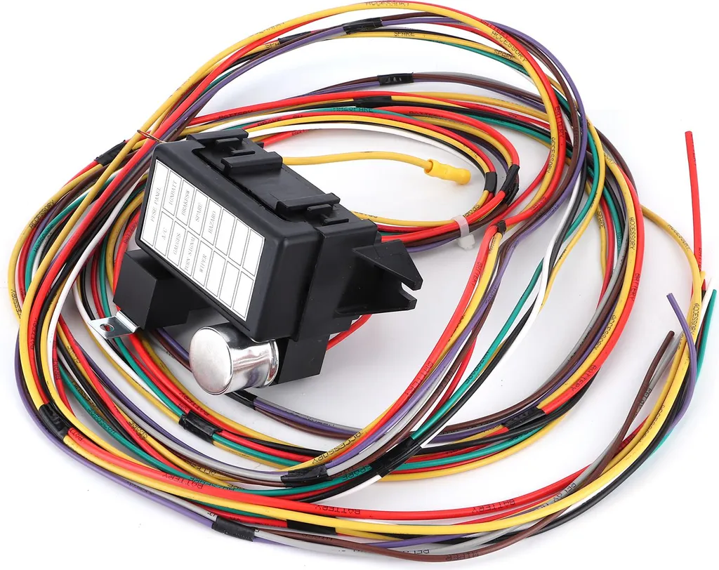 Kit Cablaggio Fusibili 8 Vie Universale per Auto d'Epoca e Custom