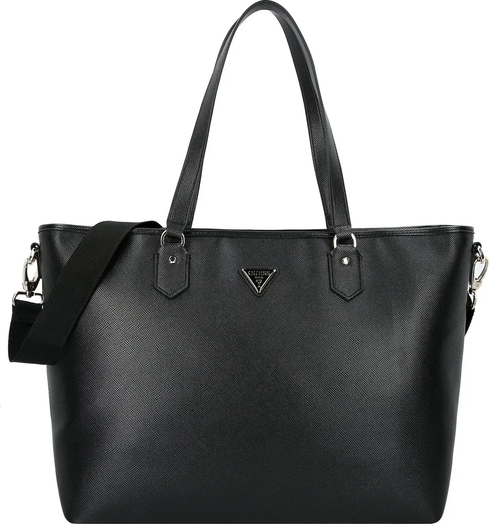 Grand sac à main bandoulière Guess Norom 46cm chic et spacieux noir