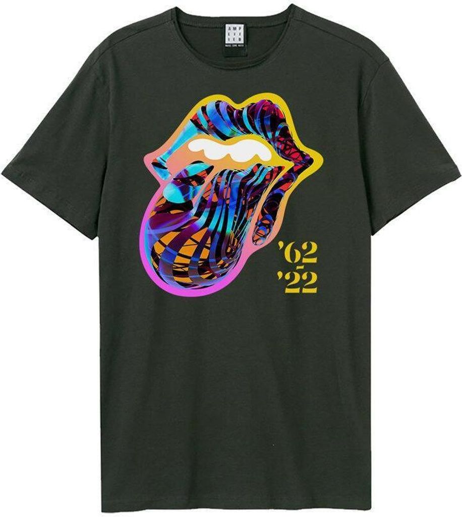 Amplified - "Sixty Tongue" T-Shirt für Herren/Damen Uni GD1312 (XXL) (Holzkohle)