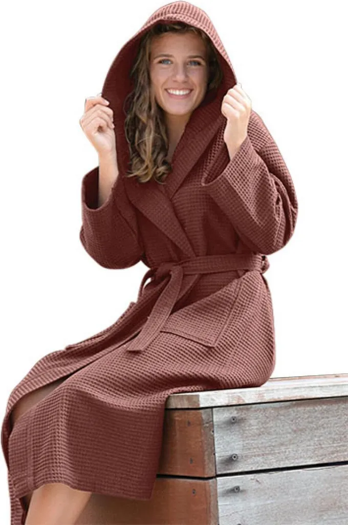 Accappatoio Nido d'Ape A&R Robezz Rosa Antico 3XL in Cotone Turco