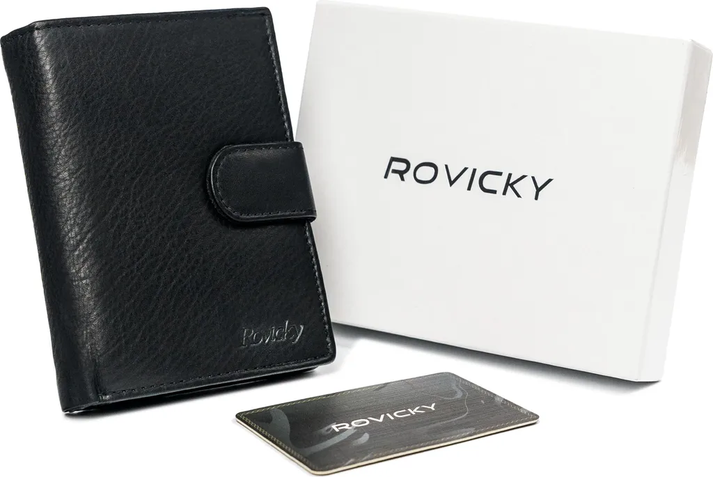Portafoglio Uomo N575L Pelle Nera RFID - Eccellenza Artigiana Italiana