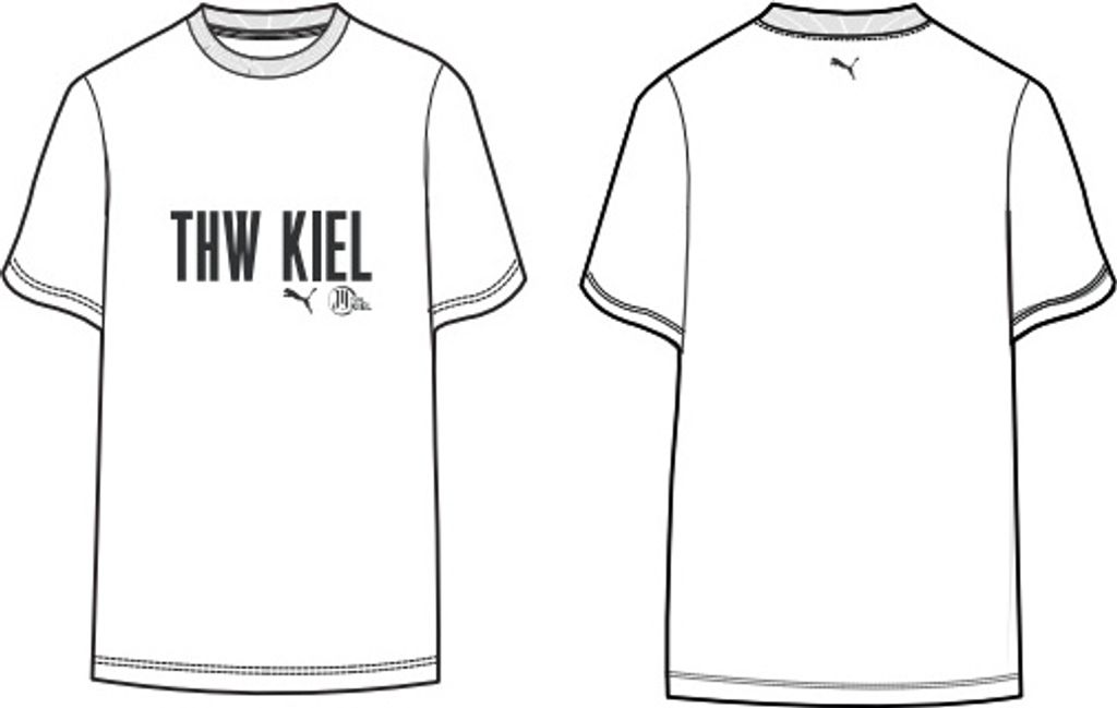 Puma THW Kiel T-Shirt, weiß, M