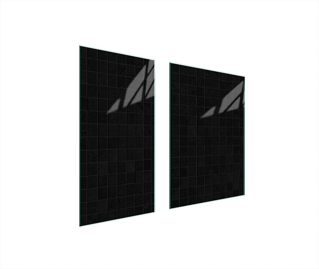 Glasschutzplatte 75X52 Schwarz