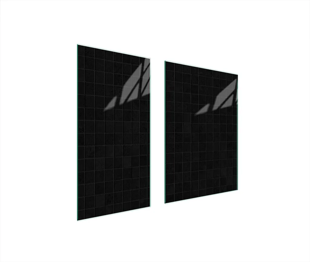 Offerta Copri Piano Cottura in Vetro 75x52 - 2 Pezzi Nero Universale