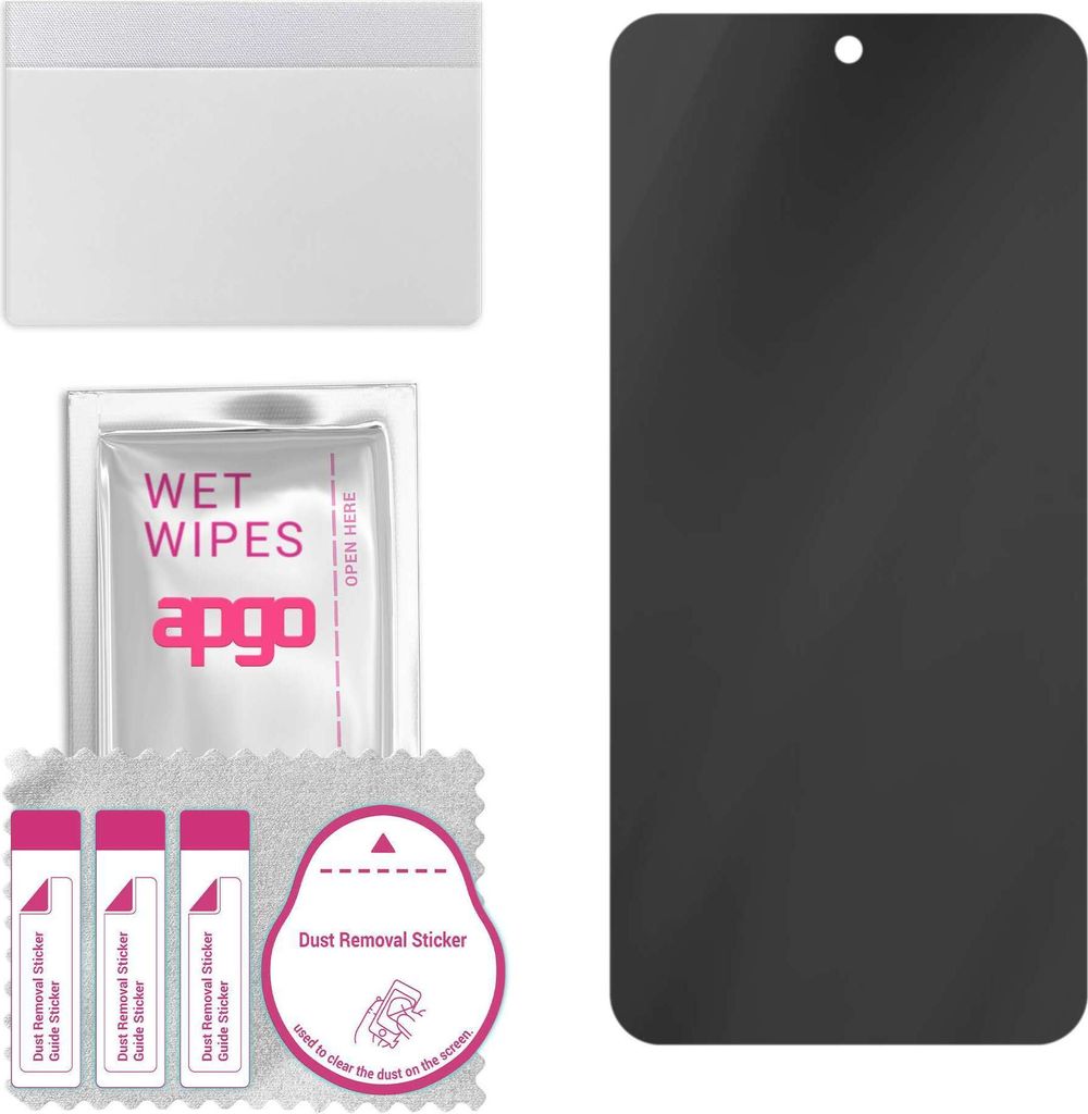 apgo Hybrid Privacy Schutzglas, Matt, kompatibel mit Xiaomi Redmi 12C, Anti-Spy, toller Ersatz für Hartglas, kratzfester Displayschutzglas, Displa...