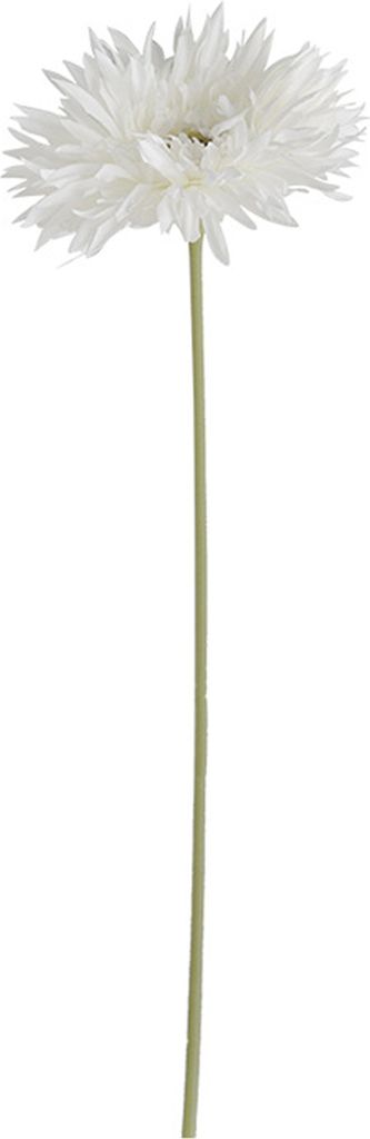 1 Zweig Künstliche Blume Frischwecker DIY hellfarbene dekorative elegante Faux Dahlia Blume mit STEM Party Supplies-Weiß