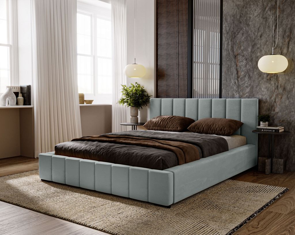 Nero Polsterbett 200x200 cm - Bett mit Bettkasten & Produktbild 