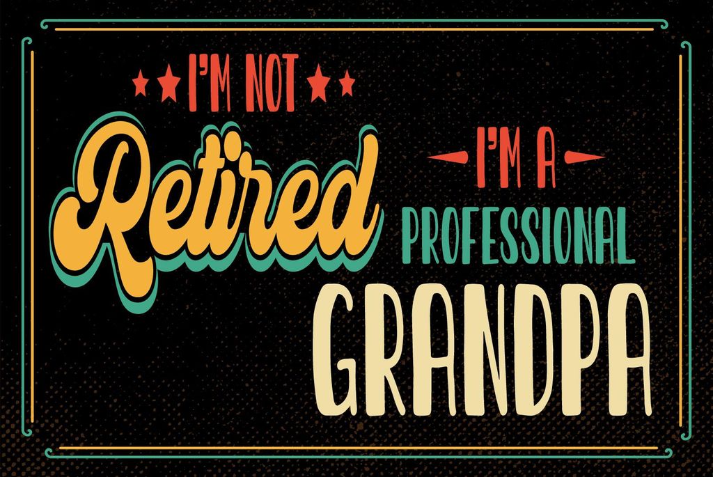 vianmo Holzschild 20x30 cm I ́m not retirdes i ́m a proffessional Grandpa