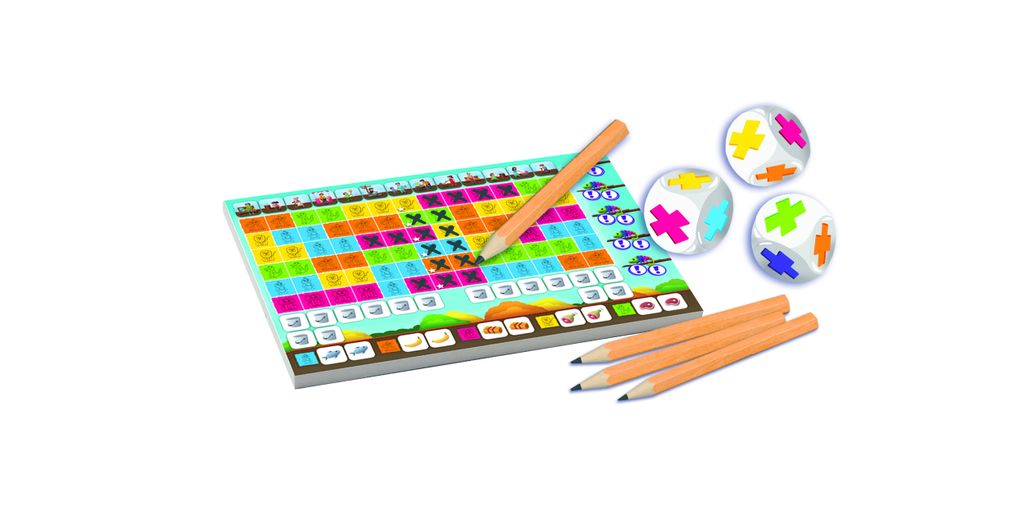 Schmidt Spiele Noch mal Kids, Kinderspiel, Würfelspiel, Blau, Grün, Gelb