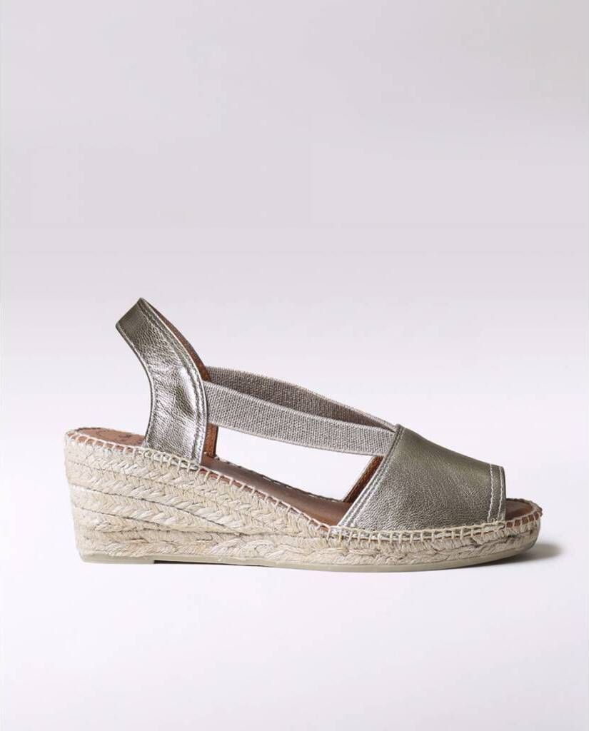 TONI PONS Heeled sandals 080-TEIDE-P in PLATINO color size 41