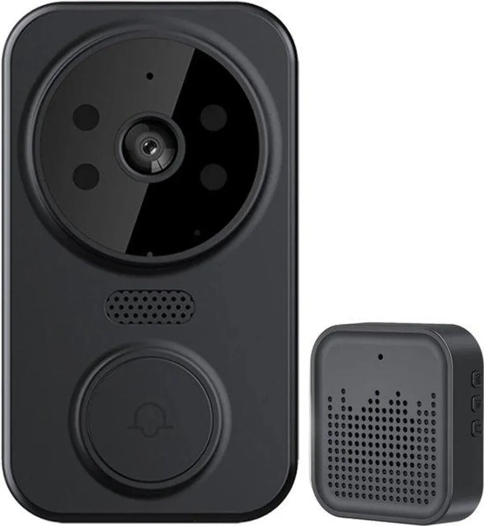 Caméra de surveillance WiFi pour maison et bureau - HD noir 9x5x3 cm