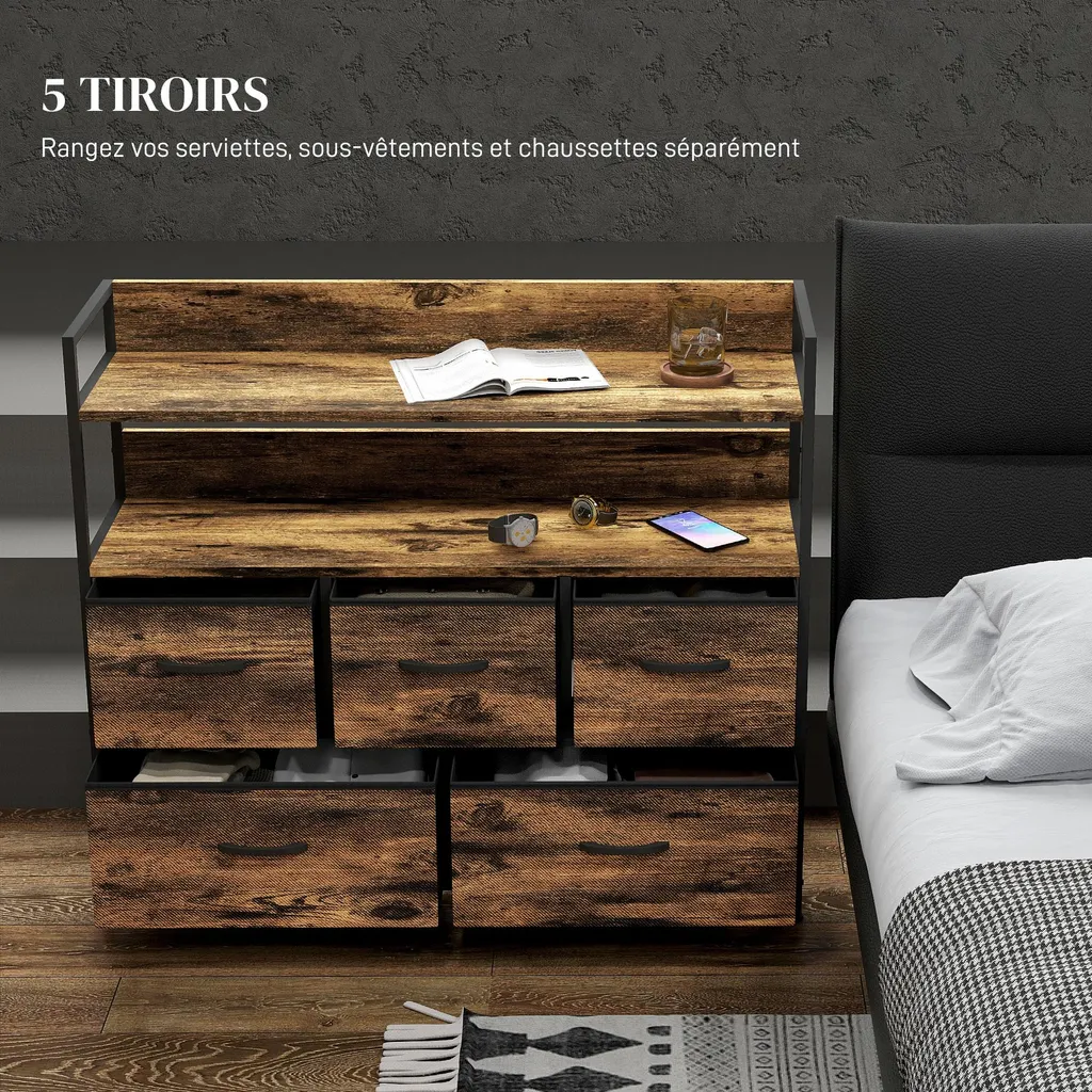 Commode chambre pour organiser le linge et désencombrer l'espace - 3