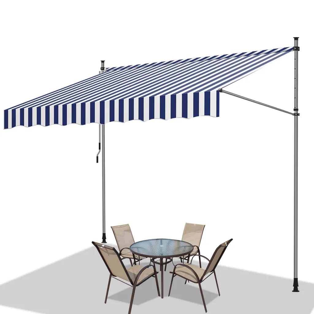Fiqops Tenda Sole a Bracci 2M - UV Resistant - No Drill Installation