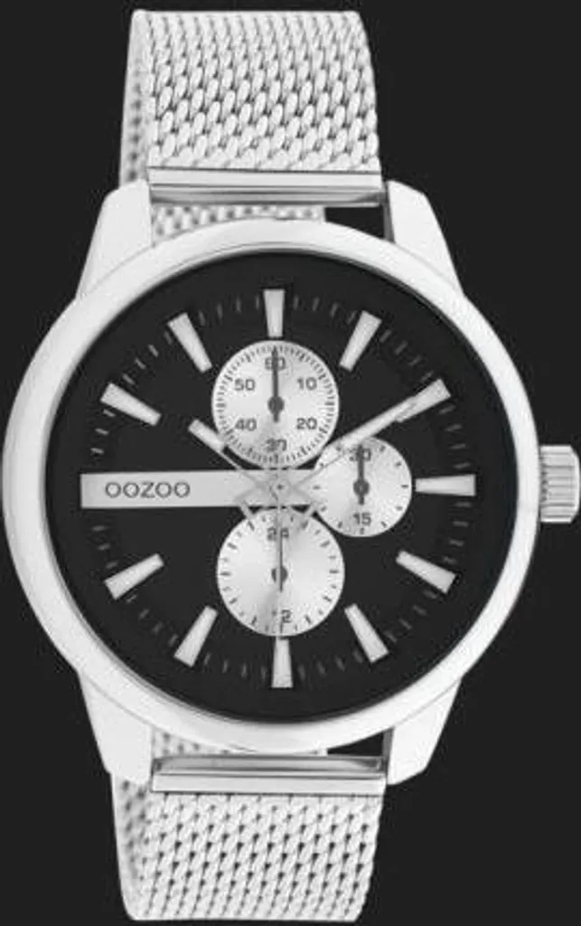 Orologio Oozoo UOC11016 Argento Mesh - Idea Regalo Uomo Elegante