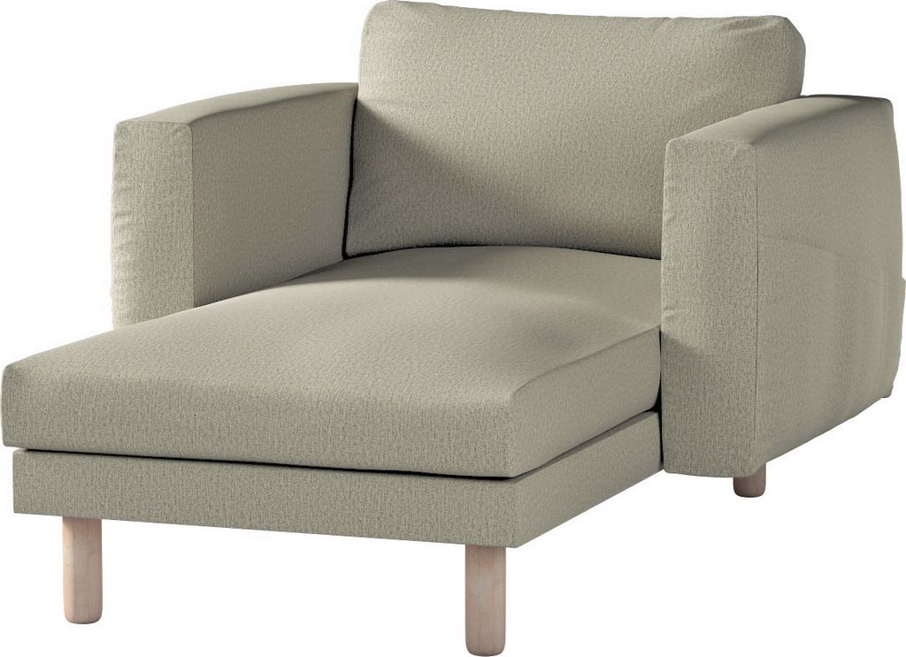 Dekoria Bezug für Norsborg Recamiere mit Armlehnen, beige, Norsborg Bezug für Recamiere mit Armlehnen