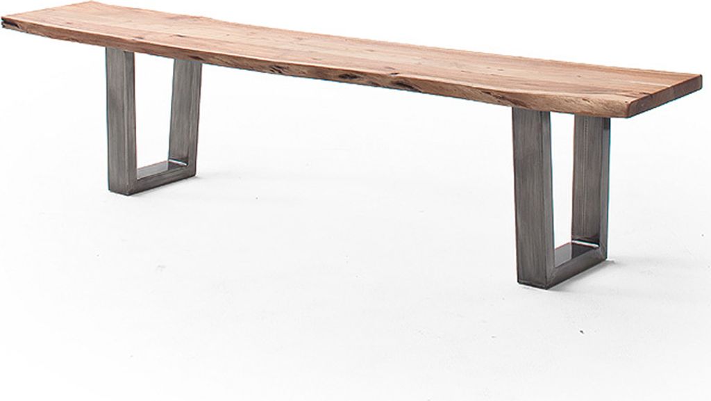 Esszimmer Sitzbank mit 200 cm Breite, Akazie massiv, natur lackiert - COSENZA-06