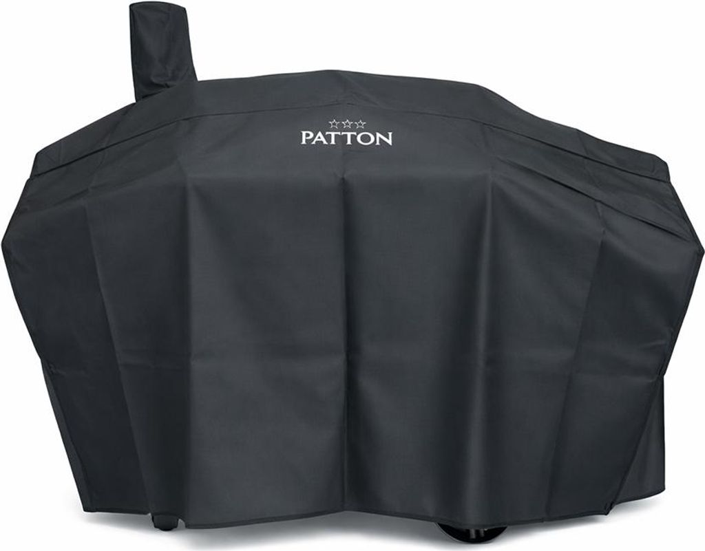 PATTON Grillabdeckung, 168x80x125cm Grillschutzhülle für Oklahoma, Oxford-Stoff, Schwarz