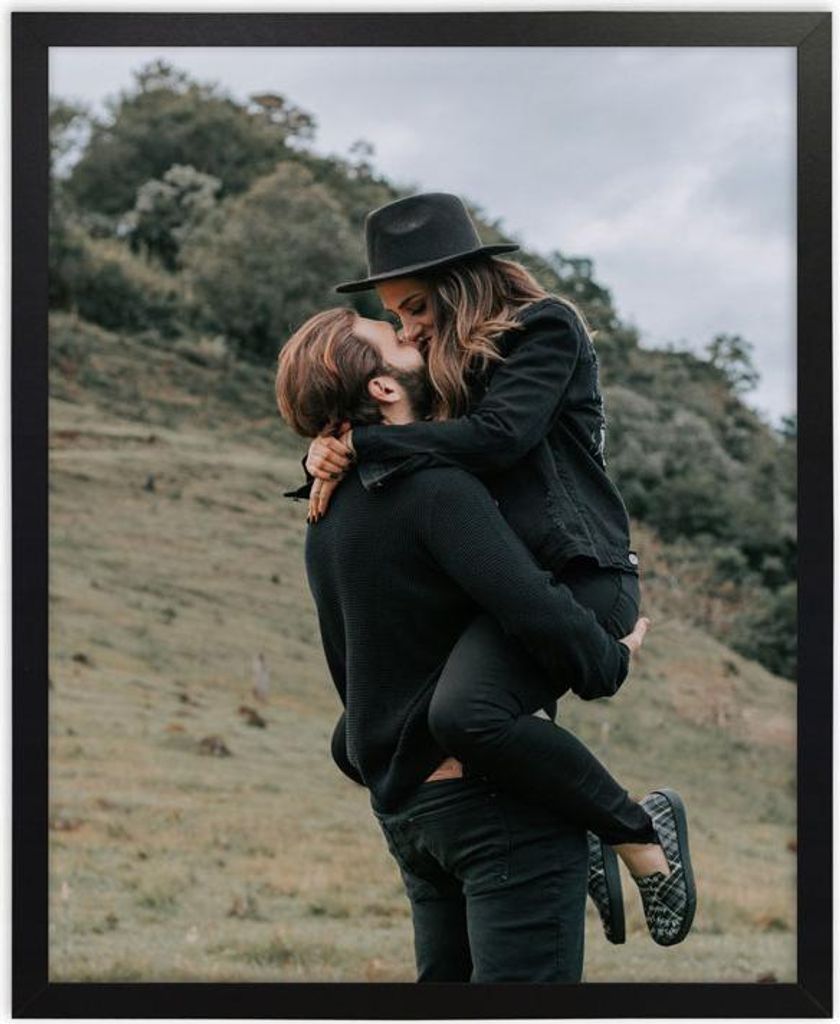 Bilderrahmen Italia 30×40 cm mit echtem Glas – Schwarz (MDF, polnischer Hersteller)