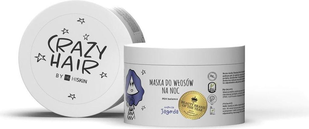 HISKIN Crazy Hair Overnight Haarmaske - Beere 300 ml