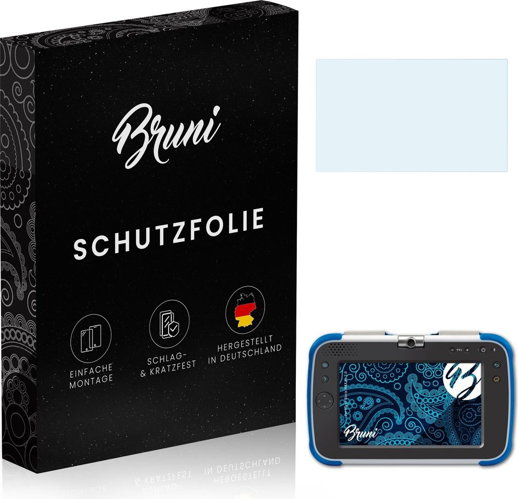 Bruni Basics-Clear 2x Schutzfolie kompatibel mit VTech Storio MAX XL 2.0 Folie