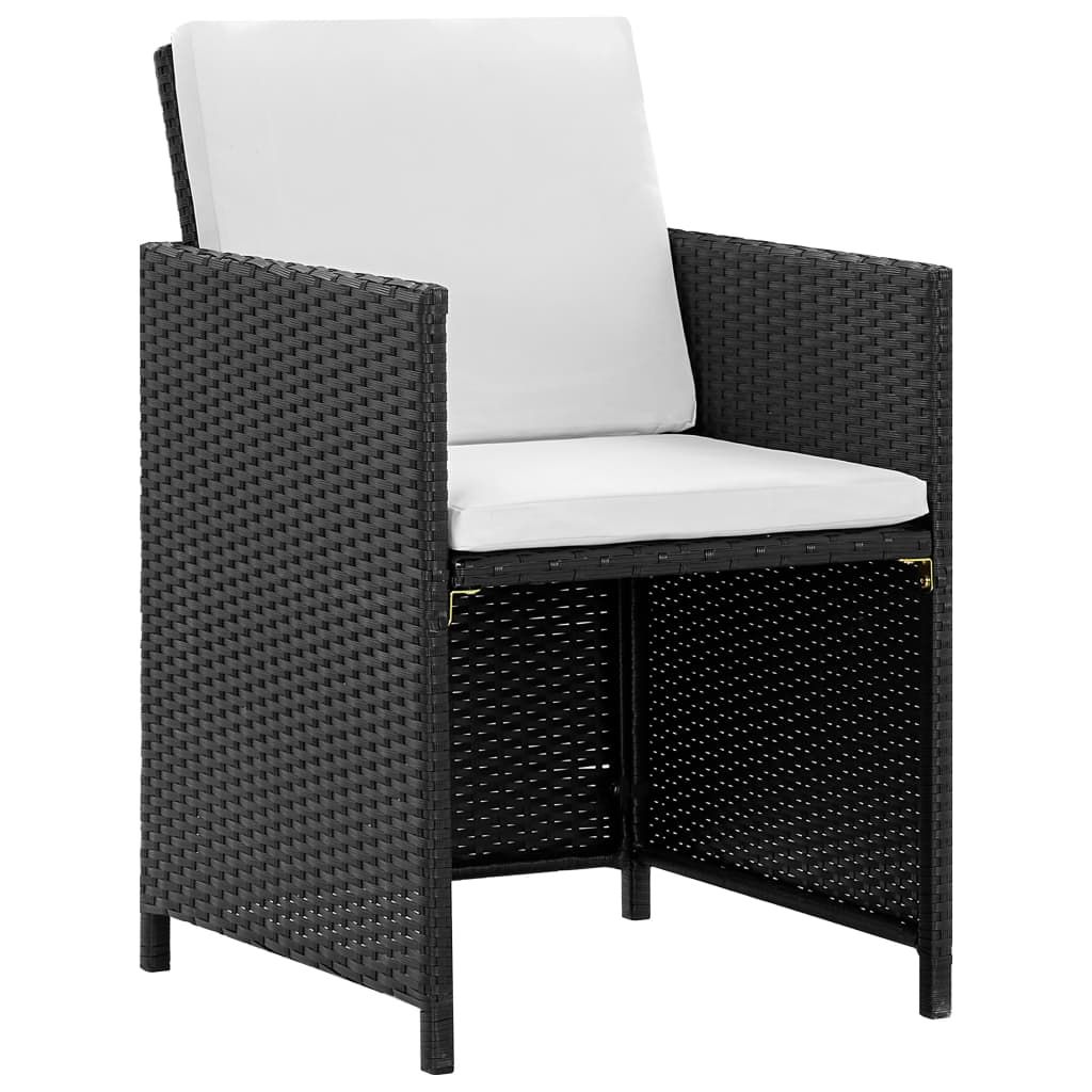 vidaXL Ensemble de jardin 11 pièces avec coussins Poly Image du produit 
