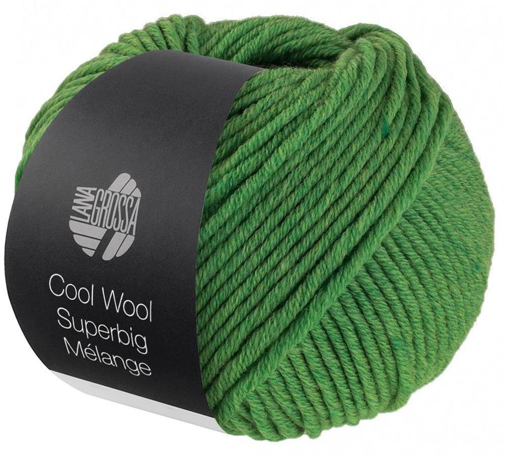 Lana Grossa - Cool Wool Superbig Melange 0211 grün meliert Produktbild 