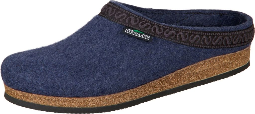 Stegmann Filz Clogs Hausschuh aus Wolle, Flexibles Kork-Latex-Fußbett, Bester Tragekomfort und optimale Passform