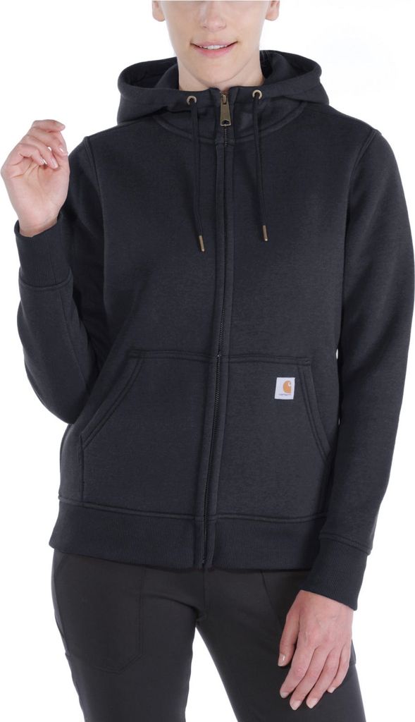 CARHARTT Clarksburg Zip Damen Sweatshirt Schwarz T.S - Produktbild 