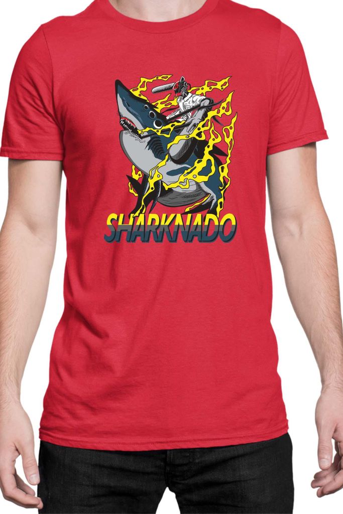 Herren T-Shirt Manga Japan Anime Comics Animation Chainsaw Anime manga Man 15, Man 3XL / Rot