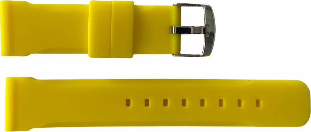Buzzufy Silikon Gelb Chrono Armband 20mm Chronograph