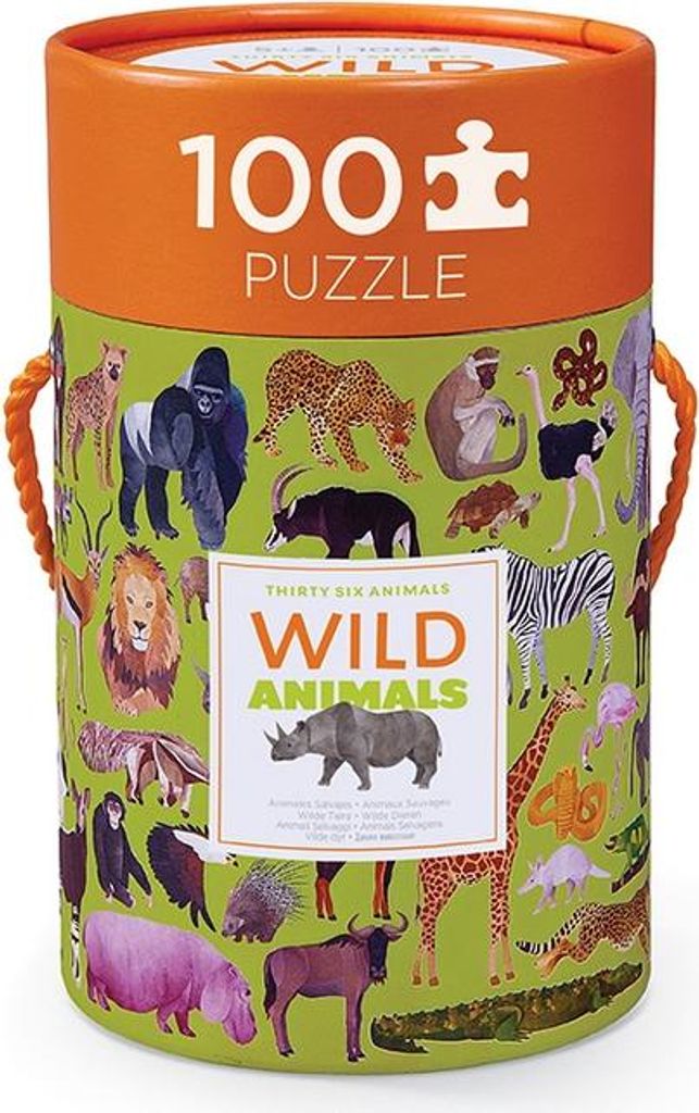 Crocodile Creek Puzzle 36 Wilde Tiere - 100 Teile