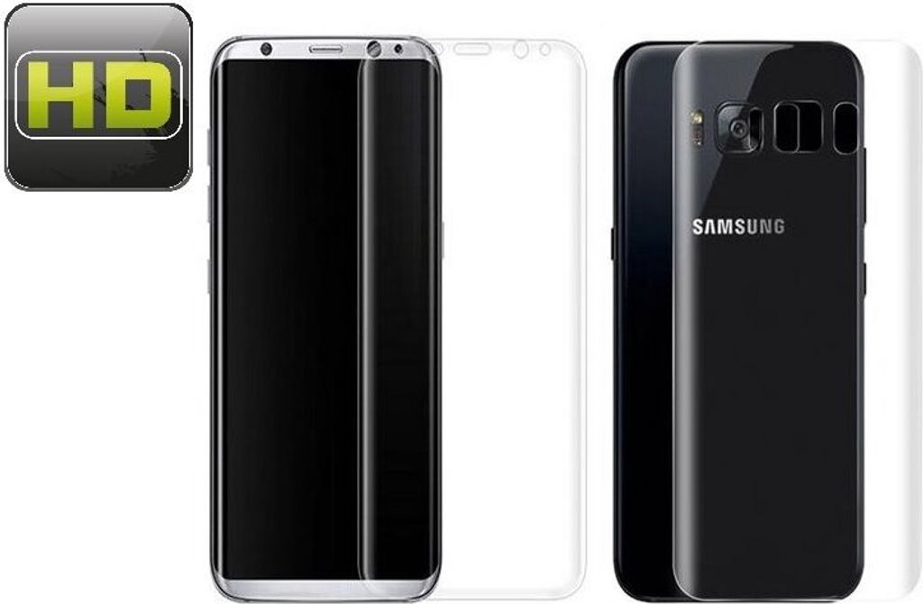 6x Displayschutzfolie für Samsung Galaxy S8 Plus Schutzfolie FULL COVER KLAR FB