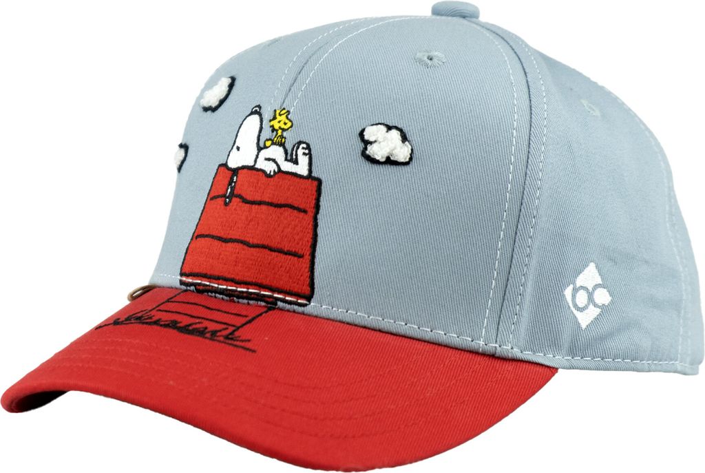 Bavarian Caps Kinder "Peanuts Snoopy schläft" Snapback Baseball Cap, blau, Gr. Einheitsgröße