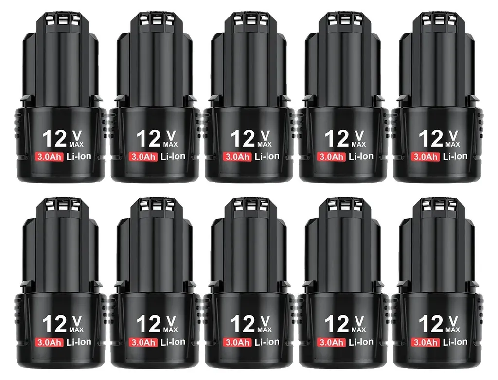 Batterie Li-Ion 12V 3Ah pour Bosch BAT411 - Lot de 10 Pièces de Rechange